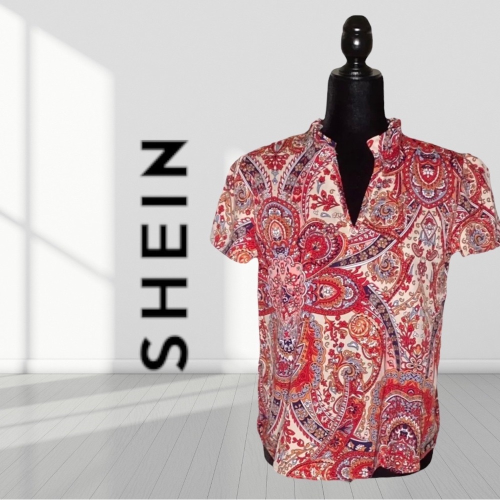 🌼3/$15🌼 woman SHEIN Bohemian blouse size Medium